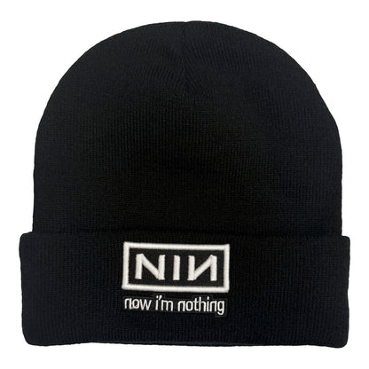 Black - Front - Nine Inch Nails Unisex Adult Now I´m Nothing Beanie