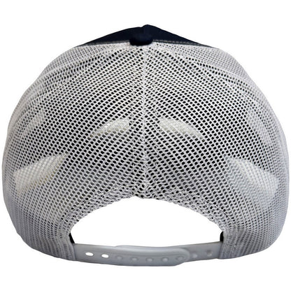 Navy Blue-White - Back - The Beatles Unisex Adult Drop T Logo & Apple Mesh Back Trucker Cap