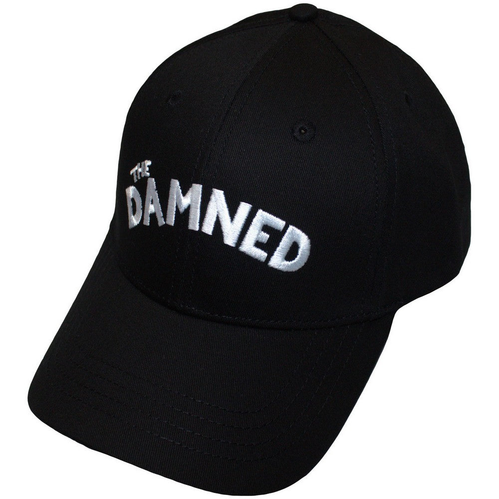 Black - Front - The Damned Unisex Adult Arched Logo Baseball Cap