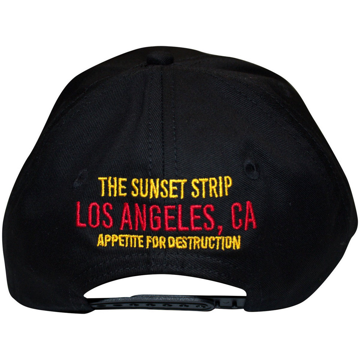Black - Back - Guns N Roses Unisex Adult Sunset Strip ´87 Back Print Baseball Cap