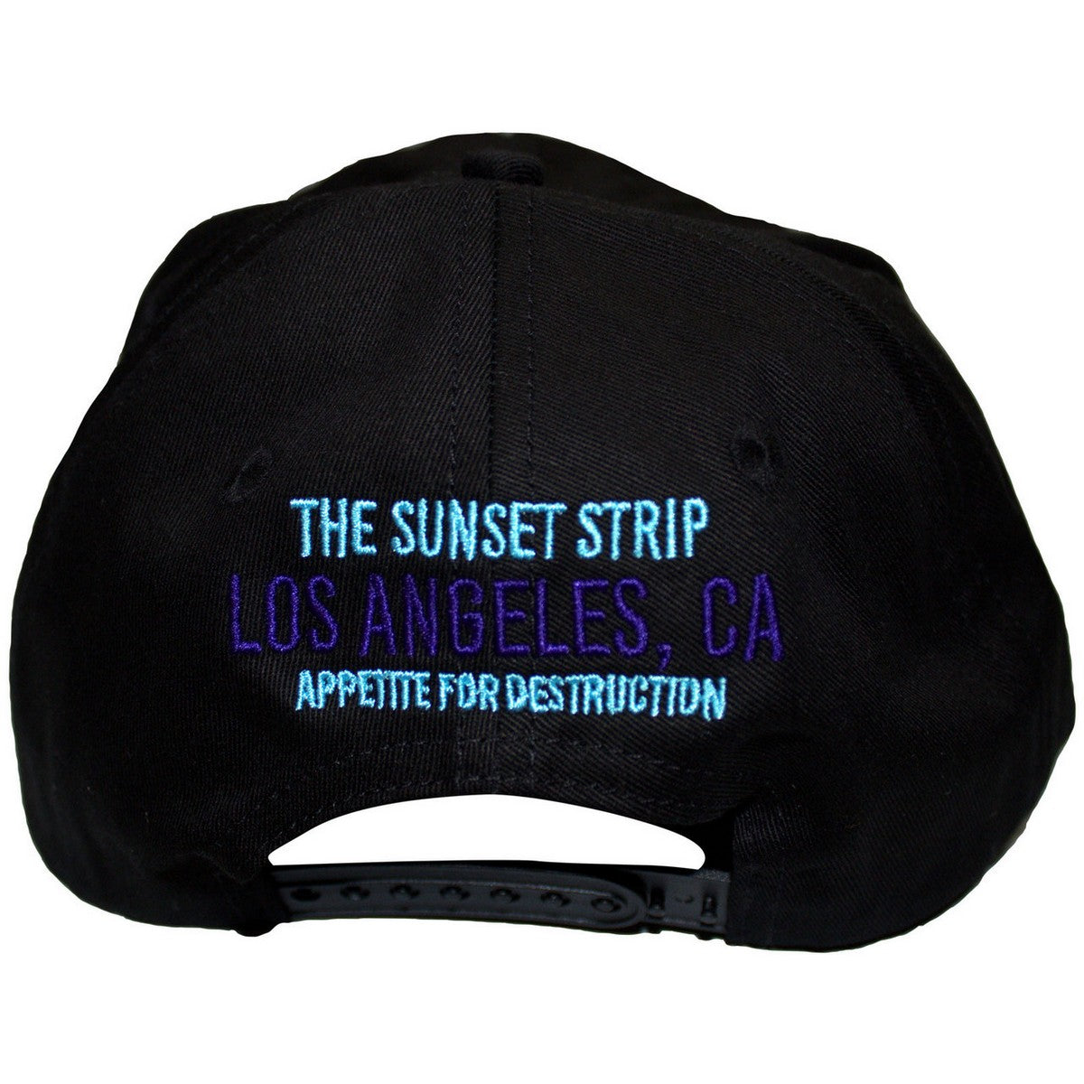 Black - Back - Guns N Roses Unisex Adult Sunset Strip ´91 Back Print Baseball Cap