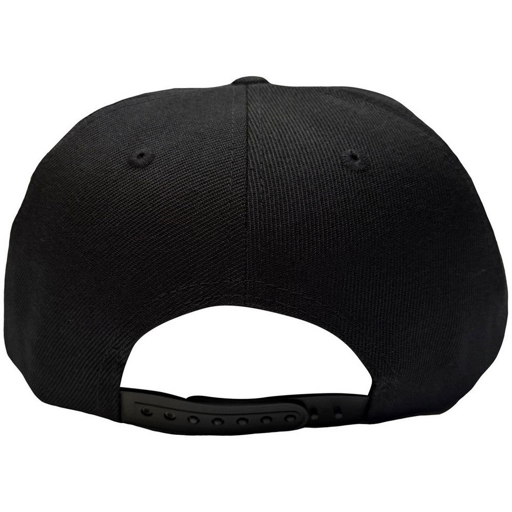 Black - Back - Metallica Unisex Adult 3D Logo Snapback Cap