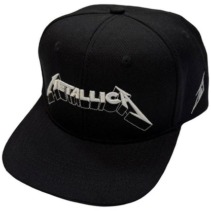 Black - Front - Metallica Unisex Adult 3D Logo Snapback Cap