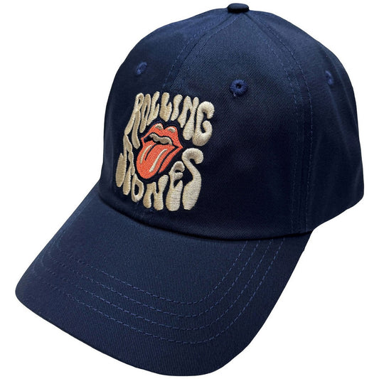 Navy Blue - Front - The Rolling Stones Unisex Adult Logo Baseball Cap