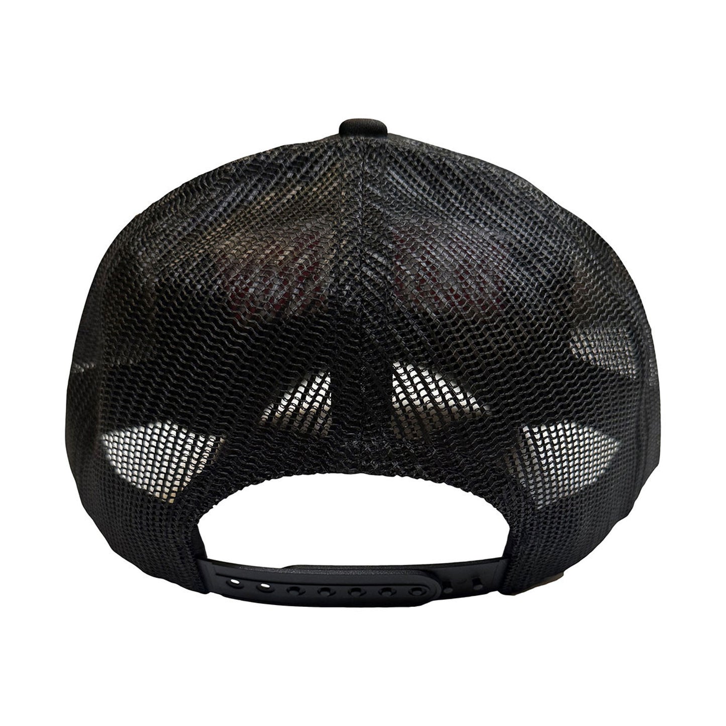 Black - Back - Death Row Records Unisex Adult Text Logo Mesh Back Trucker Cap
