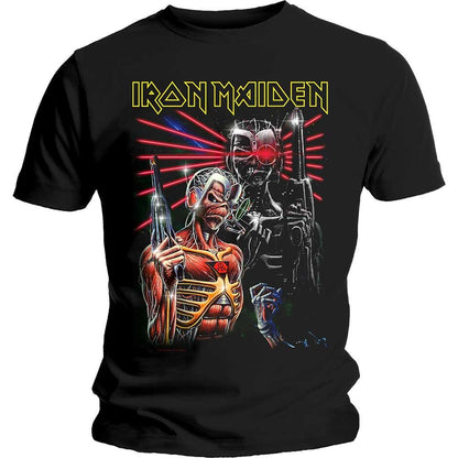 Black - Front - Iron Maiden Unisex Adult Terminate T-Shirt