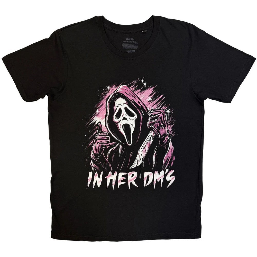 Black - Front - Ghost Face Unisex Adult In Her DM´s T-Shirt