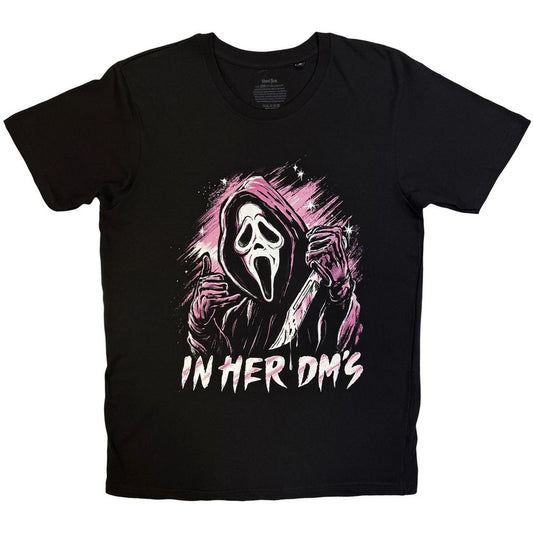 Black - Front - Ghost Face Unisex Adult In Her DM´s T-Shirt