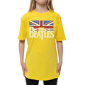 Yellow - Front - The Beatles Childrens-Kids Vintage Logo T-Shirt