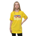 Yellow - Side - The Beatles Childrens-Kids Vintage Logo T-Shirt