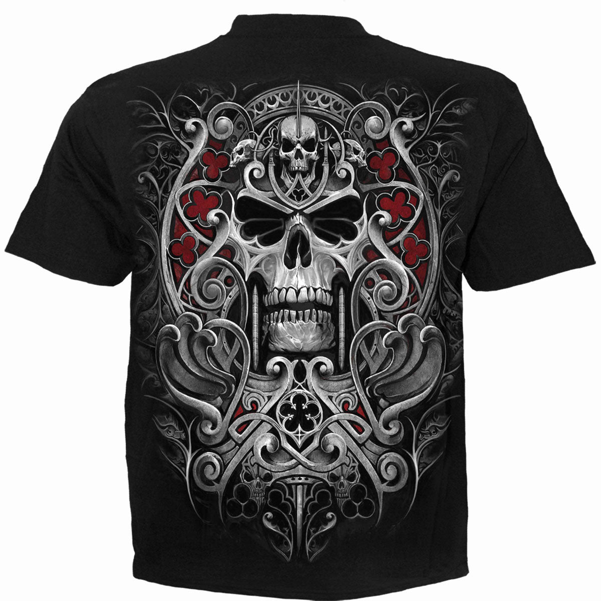 Black - Back - Spiral Direct Unisex Adult Reaper´s Door T-Shirt