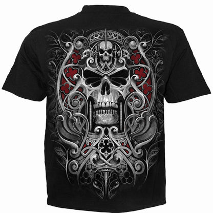 Black - Back - Spiral Direct Unisex Adult Reaper´s Door T-Shirt