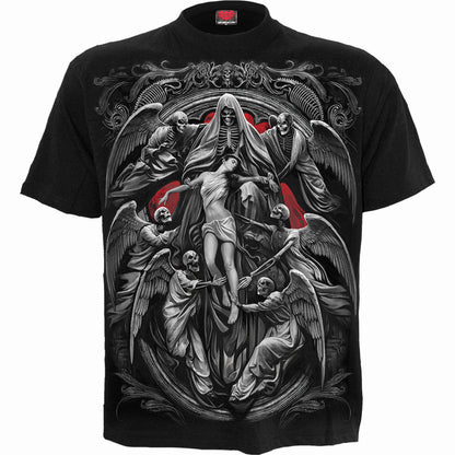 Black - Front - Spiral Direct Unisex Adult Reaper´s Door T-Shirt