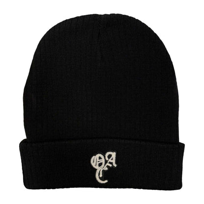 Black - Front - Overnight Angels Crew Logo Beanie