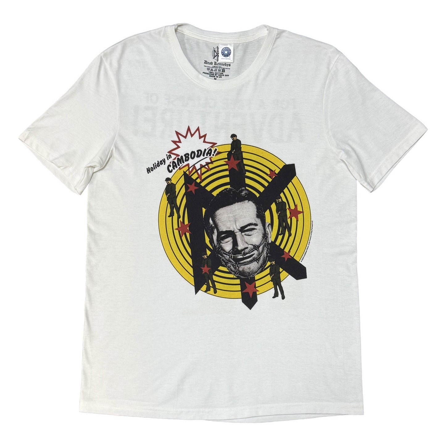 White - Front - Dead Kennedys Unisex Adult Adventure T-Shirt