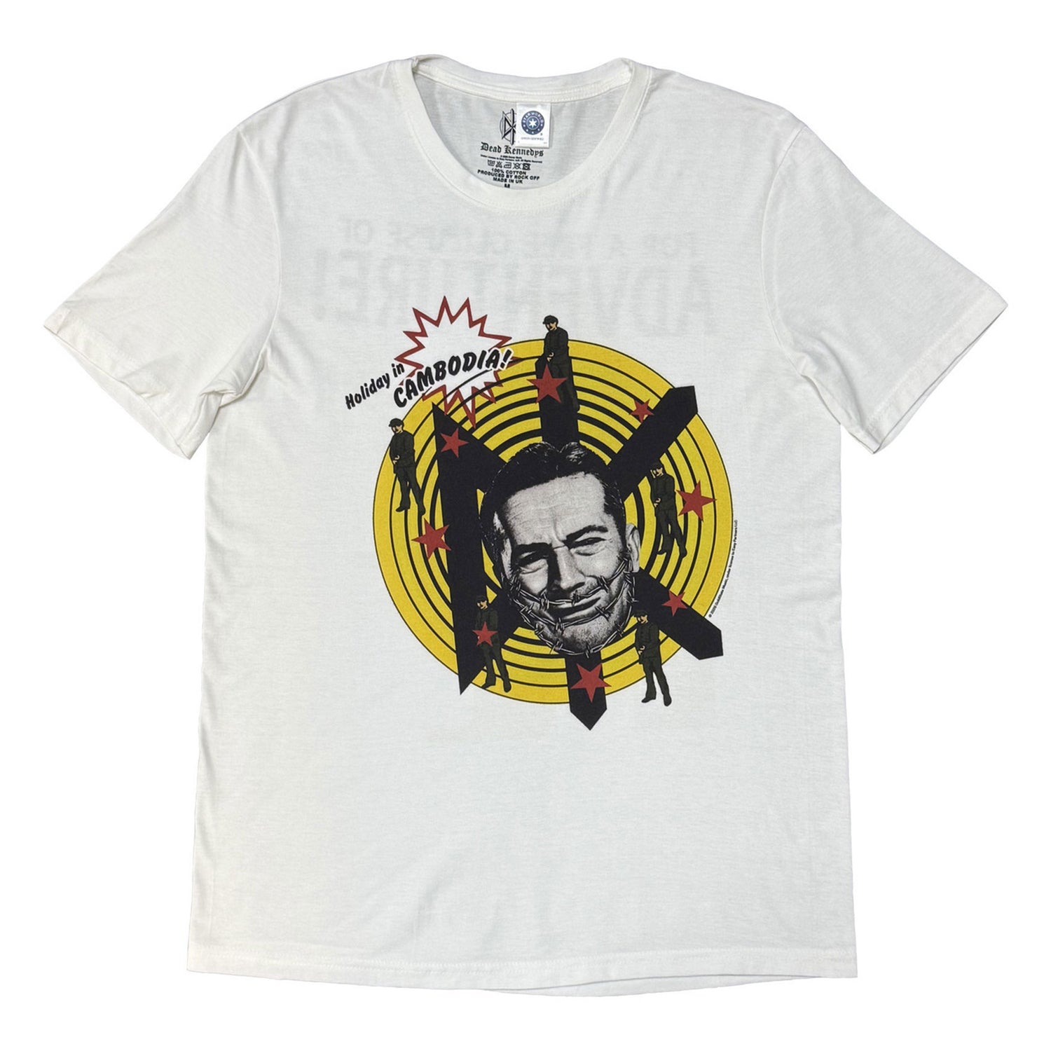 White - Front - Dead Kennedys Unisex Adult Adventure T-Shirt