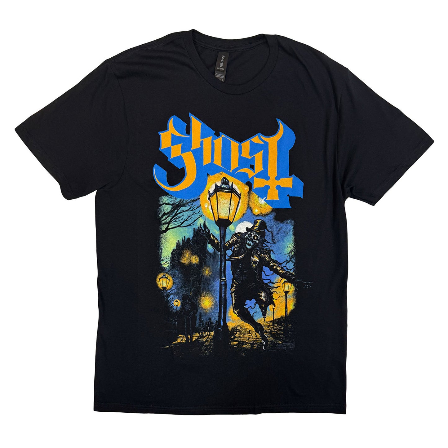 Black - Front - Ghost Unisex Adult The Lamplighter T-Shirt
