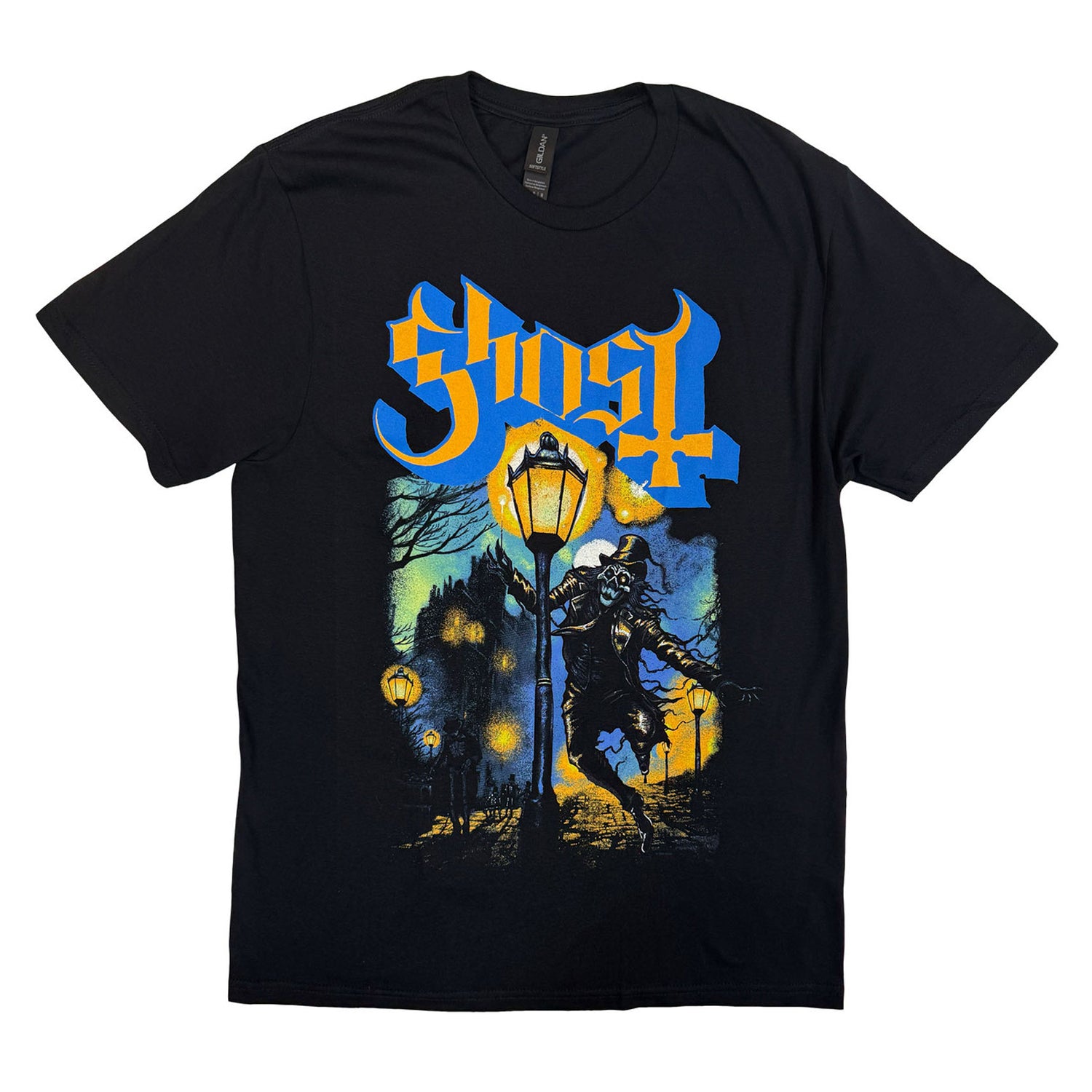 Black - Front - Ghost Unisex Adult The Lamplighter T-Shirt