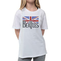 White - Front - The Beatles Childrens-Kids Vintage Logo T-Shirt
