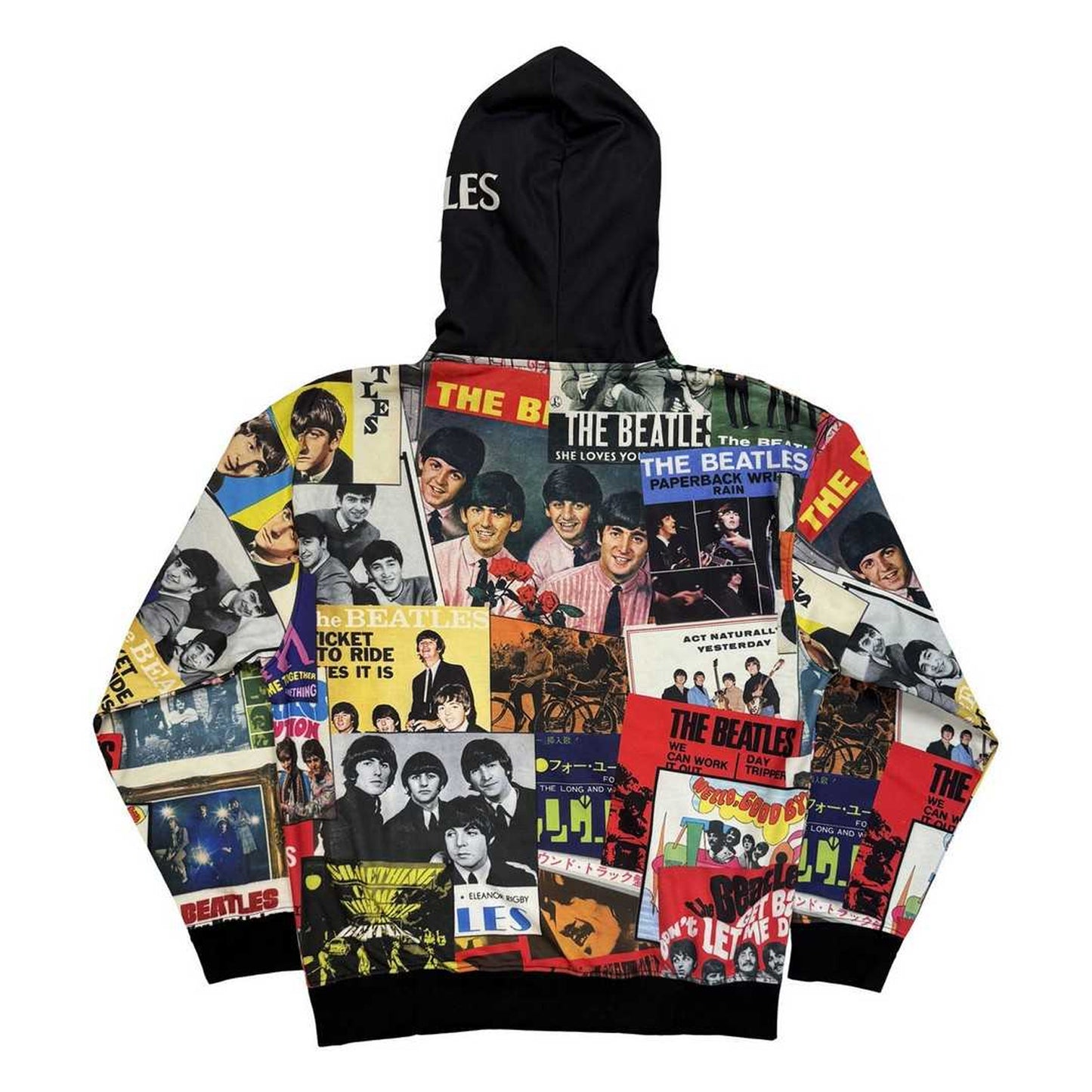 Black - Back - The Beatles Unisex Adult Single Covers Hoodie