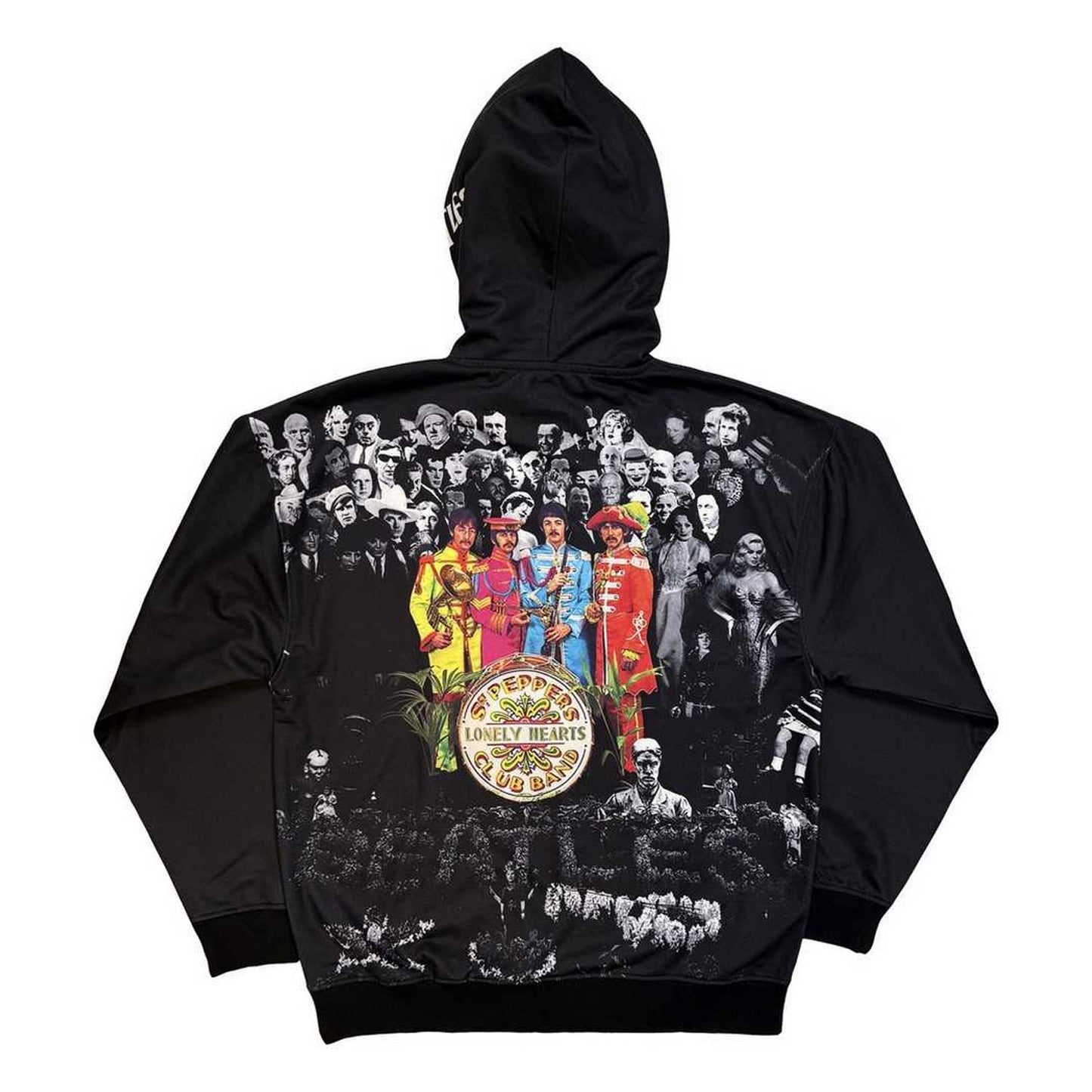 Black - Back - The Beatles Unisex Adult Sgt Pepper Hoodie