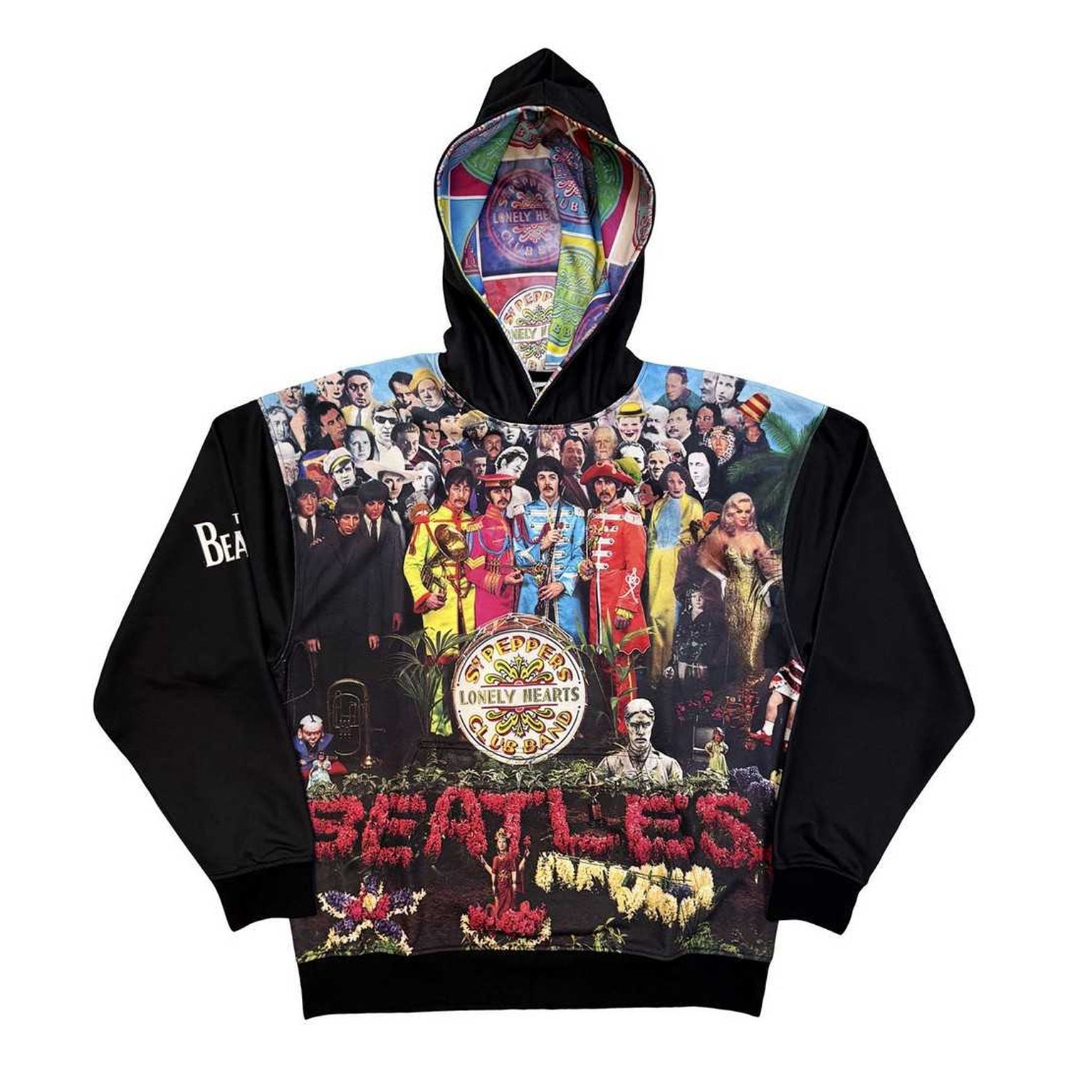 Black - Front - The Beatles Unisex Adult Sgt Pepper Hoodie