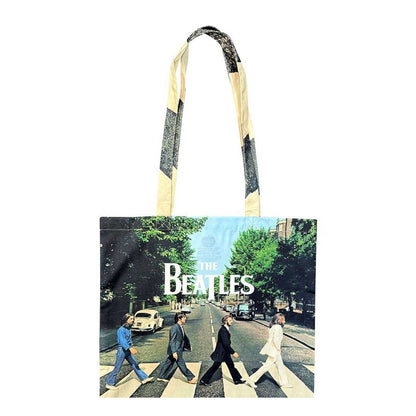 Black - Back - The Beatles Abbey Road Cotton Tote Bag