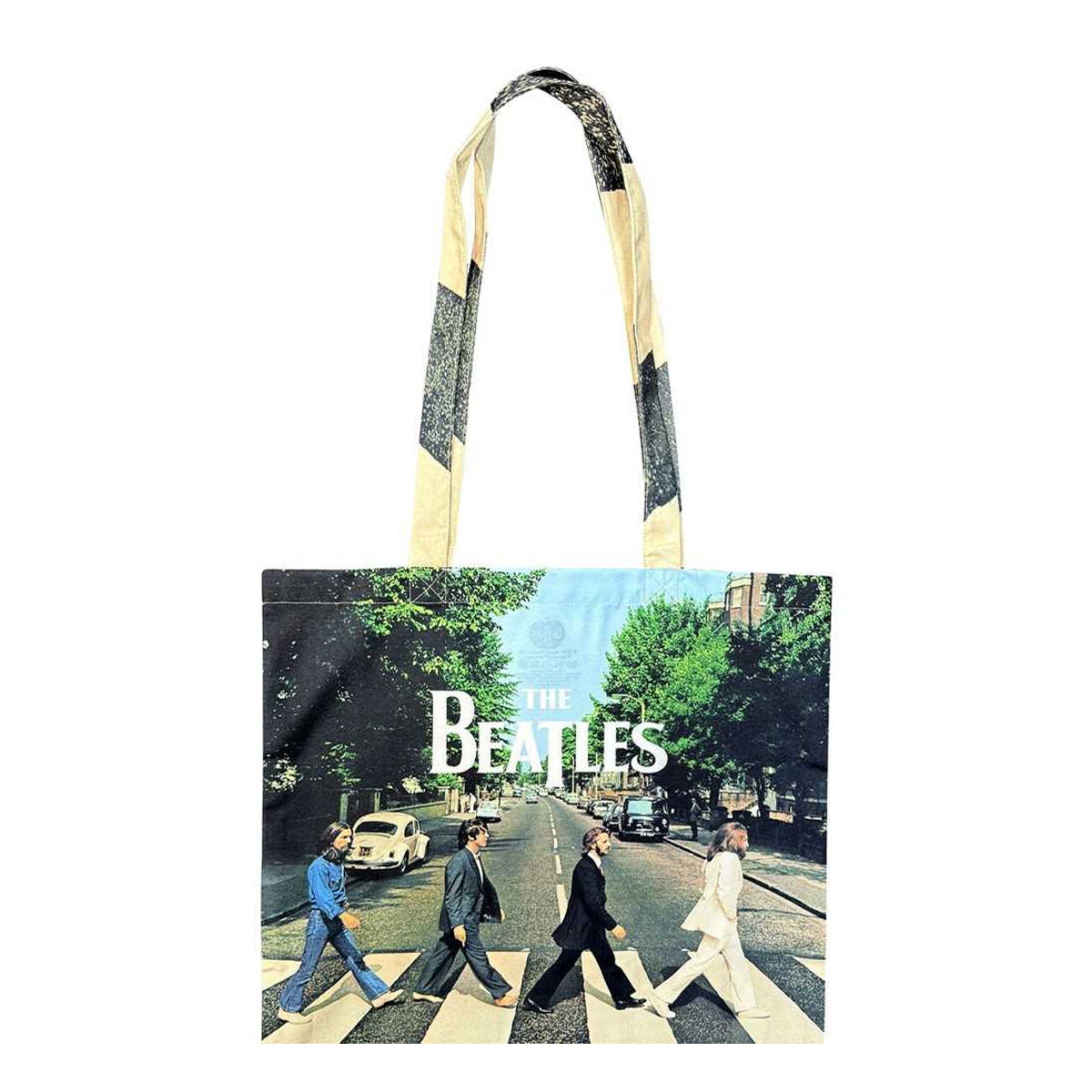 Black - Back - The Beatles Abbey Road Cotton Tote Bag