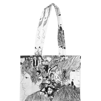 White - Back - The Beatles Revolver Cotton Tote Bag