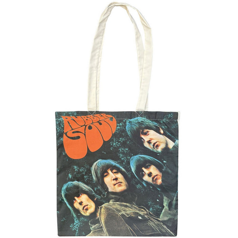 Black - Front - The Beatles Rubber Soul Cotton Tote Bag