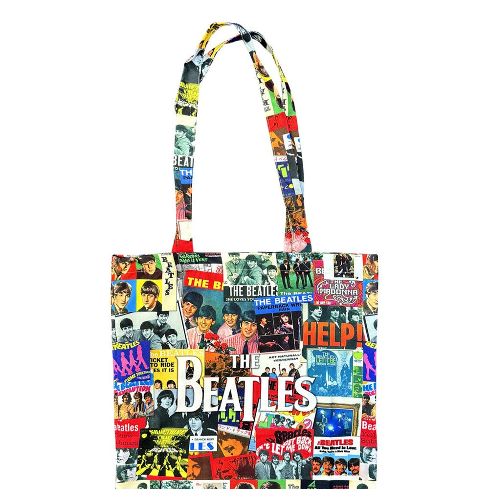 Black - Back - The Beatles Single Covers Cotton Tote Bag