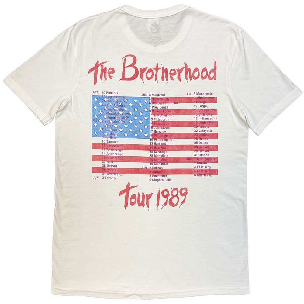 White - Back - Bon Jovi Unisex Adult The Brotherhood T-Shirt