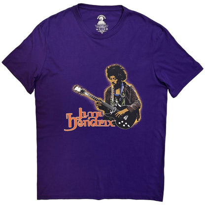 Purple - Front - Jimi Hendrix Unisex Adult Halloween T-Shirt