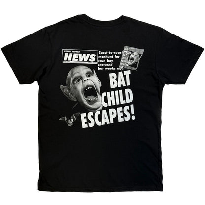 Black - Back - Weekly World News Unisex Adult Bat Boy T-Shirt