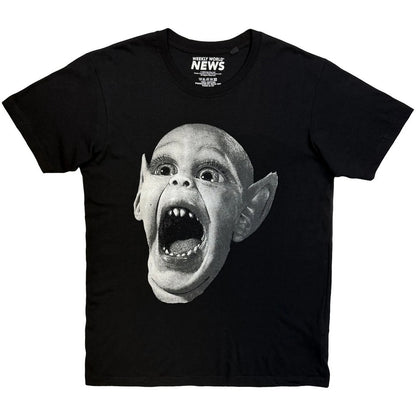 Black - Front - Weekly World News Unisex Adult Bat Boy T-Shirt
