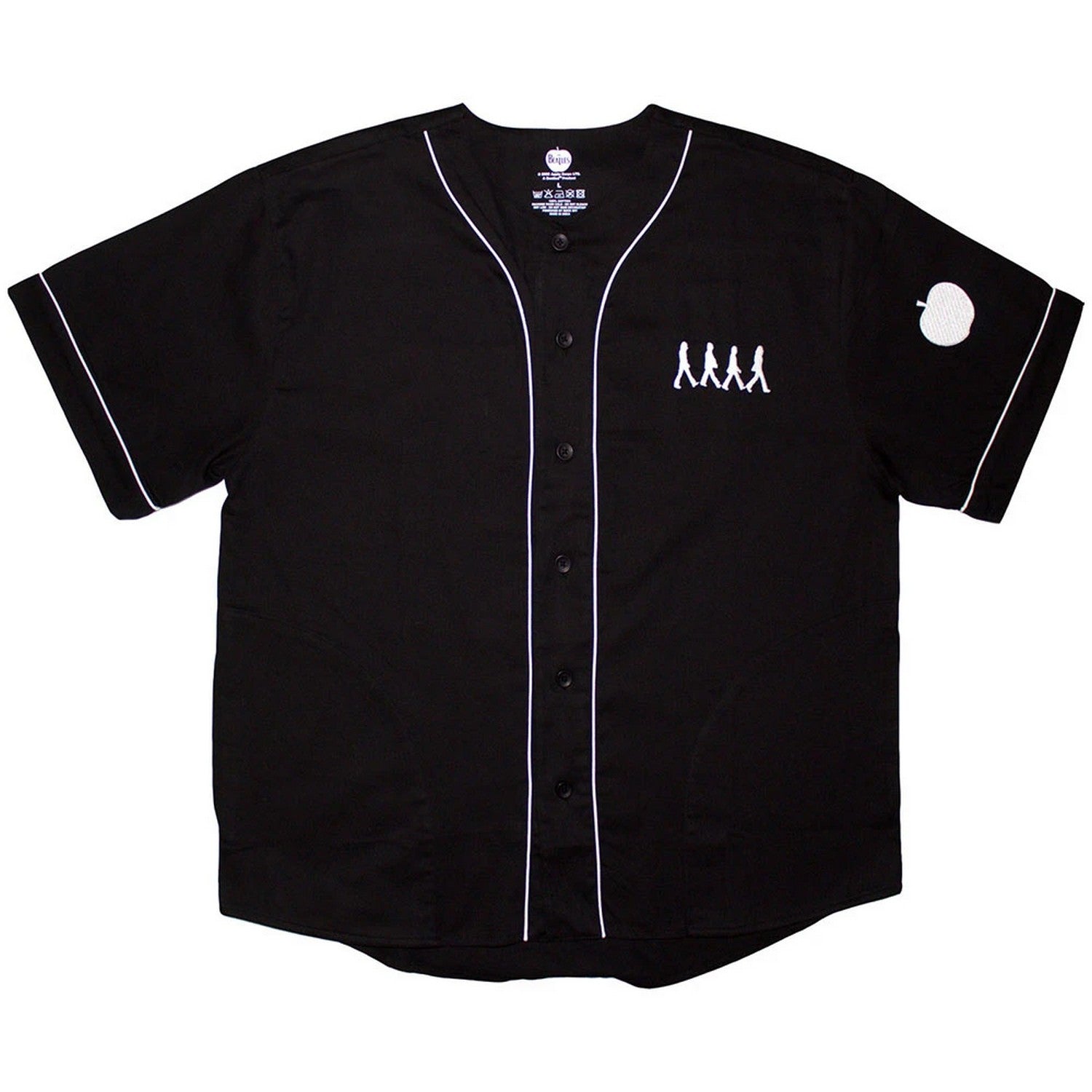 Black - Front - The Beatles Unisex Adult Walking Baseball Jersey