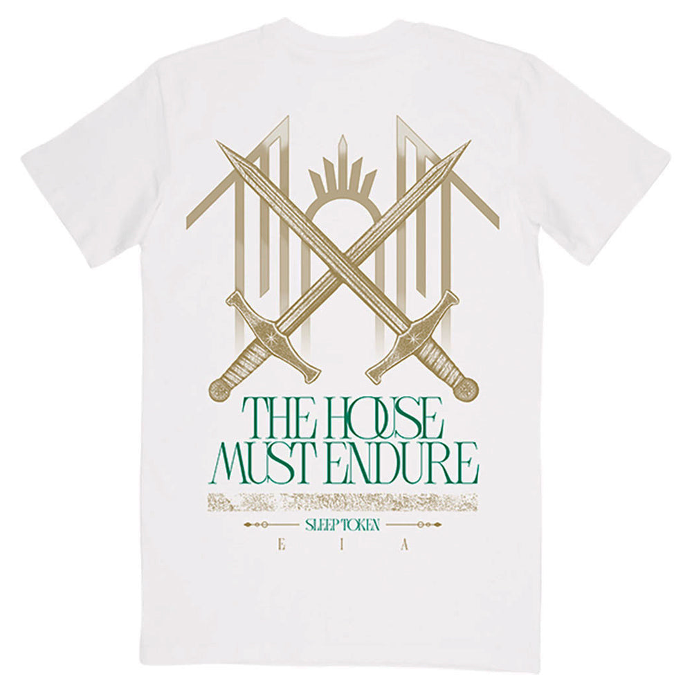 White - Back - Sleep Token Unisex Adult The House Must Endure T-Shirt