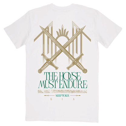 White - Back - Sleep Token Unisex Adult The House Must Endure T-Shirt