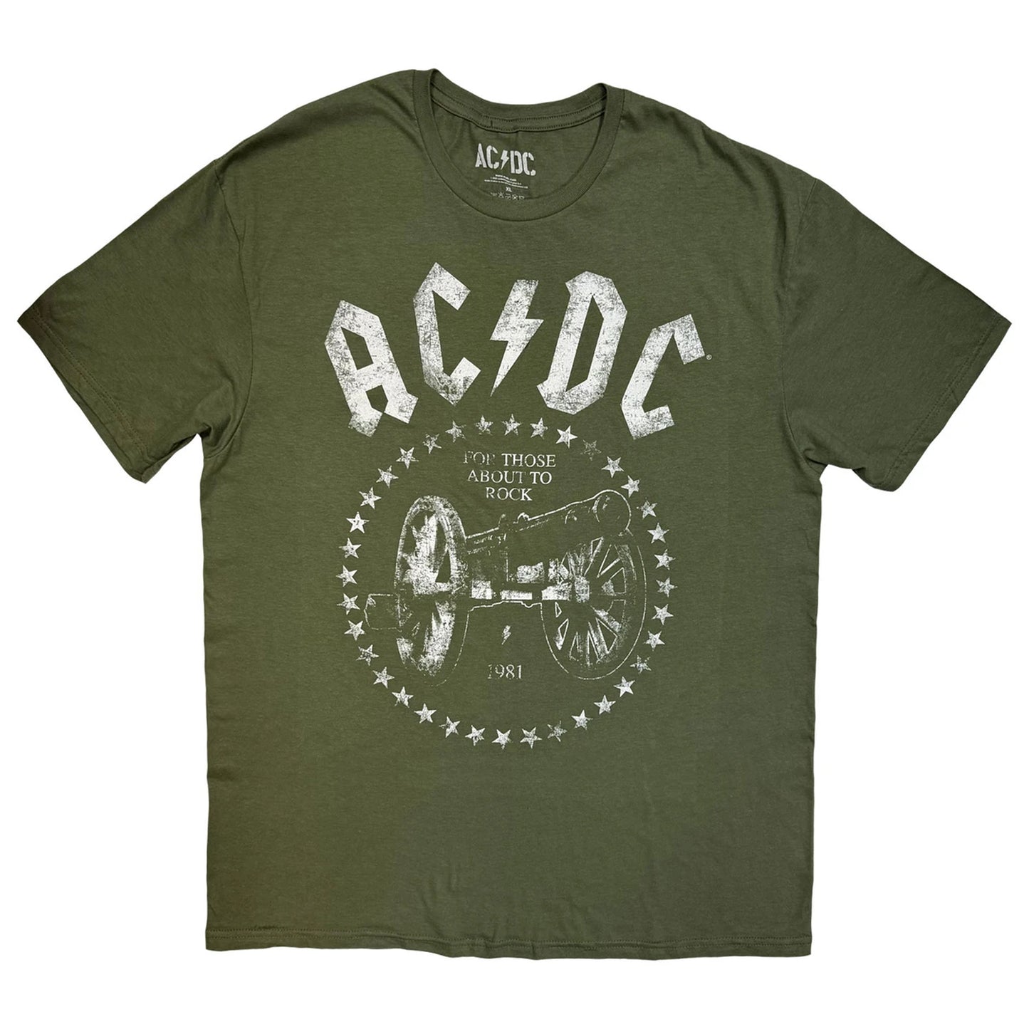 Green - Front - AC-DC Unisex Adult For Those About To Rock Tour ´25 T-Shirt