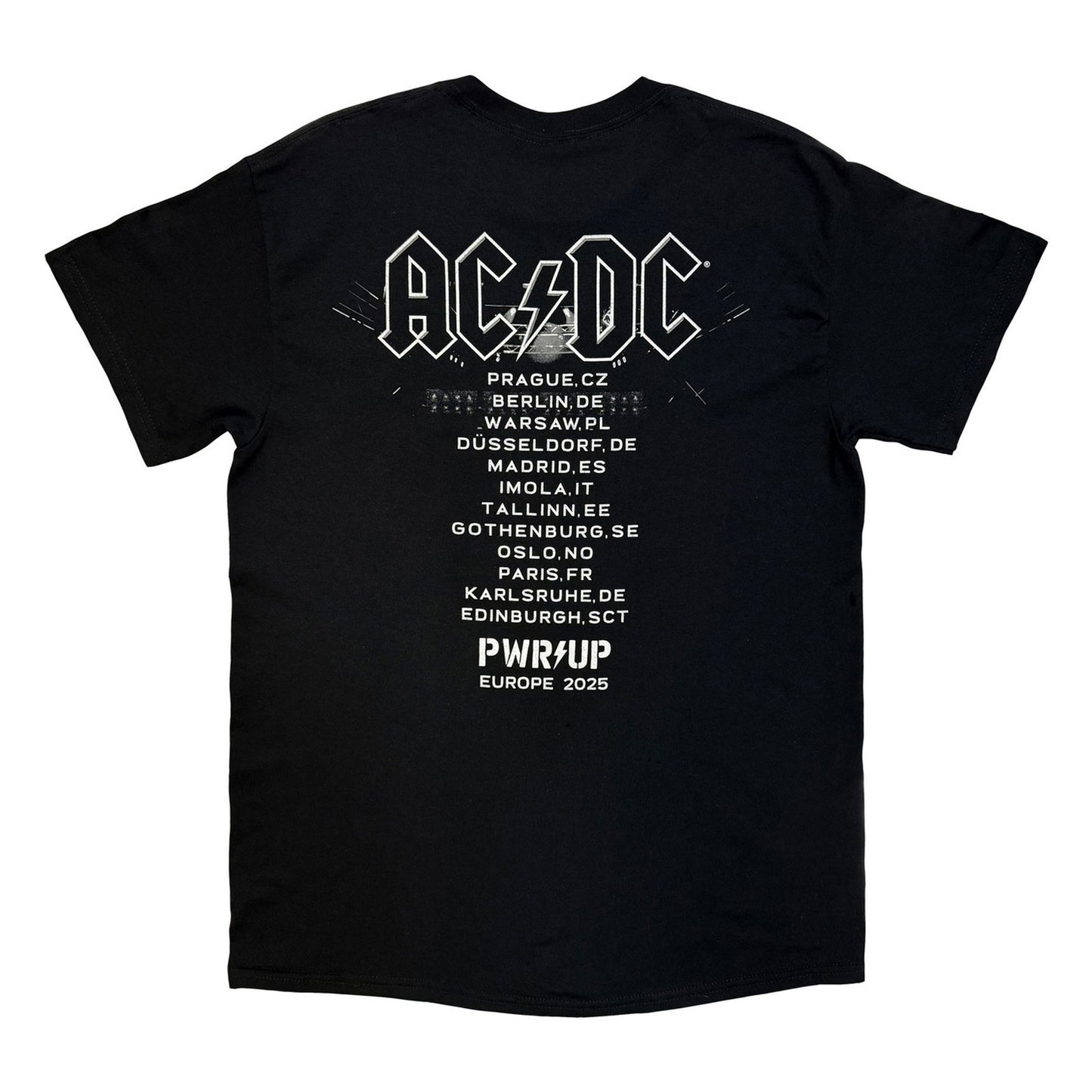 Black - Back - AC-DC Unisex Adult North American Tour ´25 Back Print T-Shirt