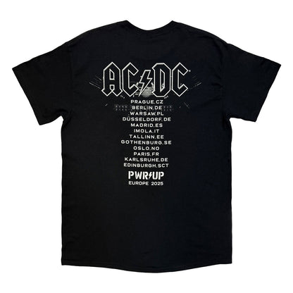 Black - Back - AC-DC Unisex Adult North American Tour ´25 Back Print T-Shirt