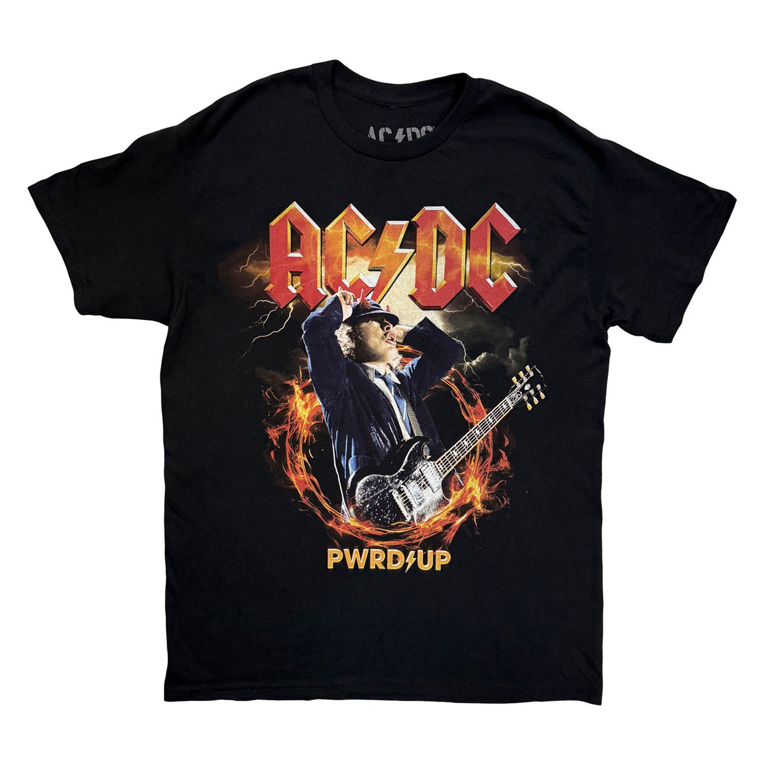 Black - Front - AC-DC Unisex Adult Angus Horns EU Tour ´25 T-Shirt