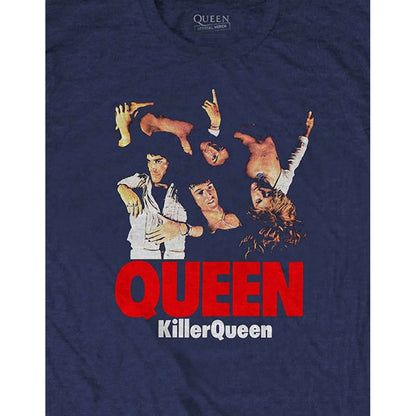 Navy Blue - Side - Queen Unisex Adult Killer Queen T-Shirt