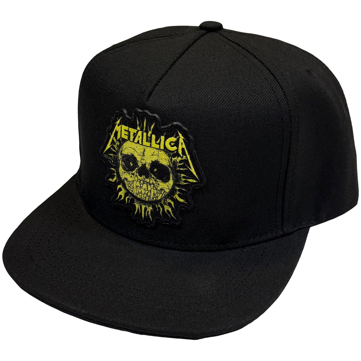 Black - Side - Metallica Unisex Adult Sun Snapback Baseball Cap