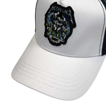 Navy Blue-White - Side - Metallica Stage Pit Mesh Baseball Cap