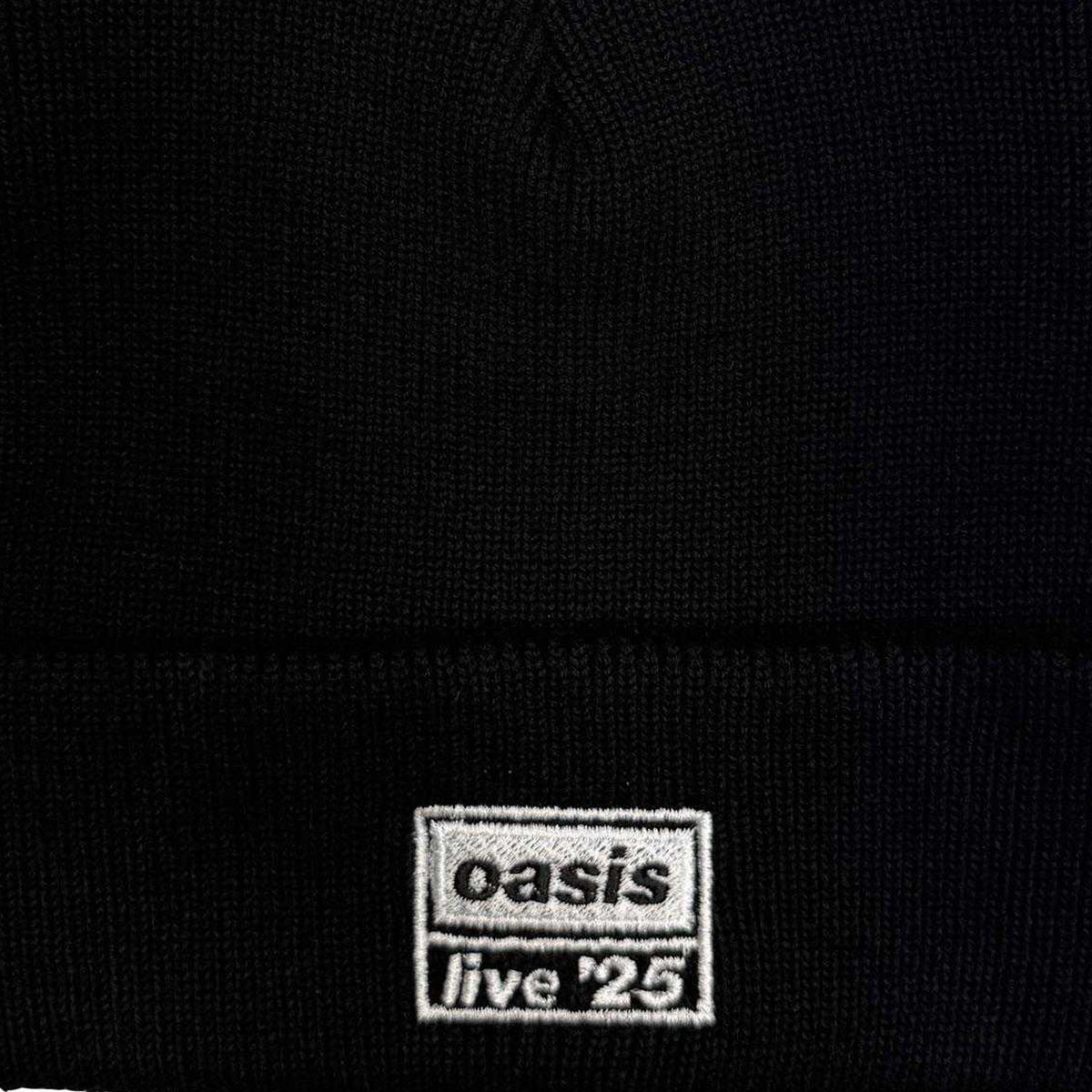Black - Side - Oasis Unisex Adult Live ´25 Beanie