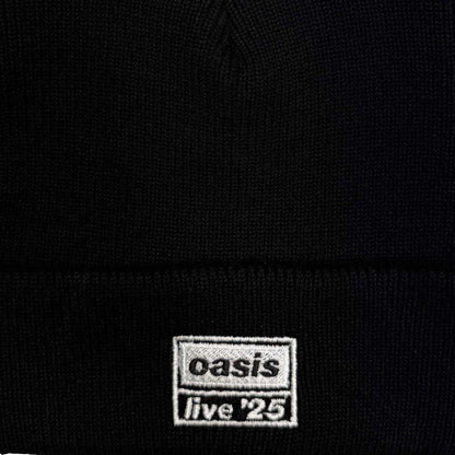 Black - Side - Oasis Unisex Adult Live ´25 Beanie