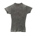 Charcoal Grey - Back - Queen Unisex Adult Burnout Union Jack T-Shirt