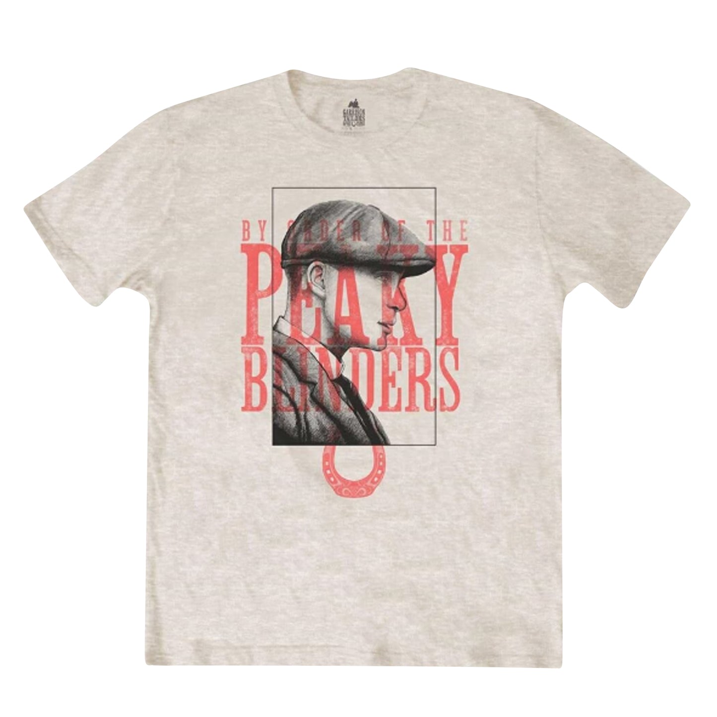 Sand - Front - Peaky Blinders Unisex Adult Tommy Shelby Logo T-Shirt
