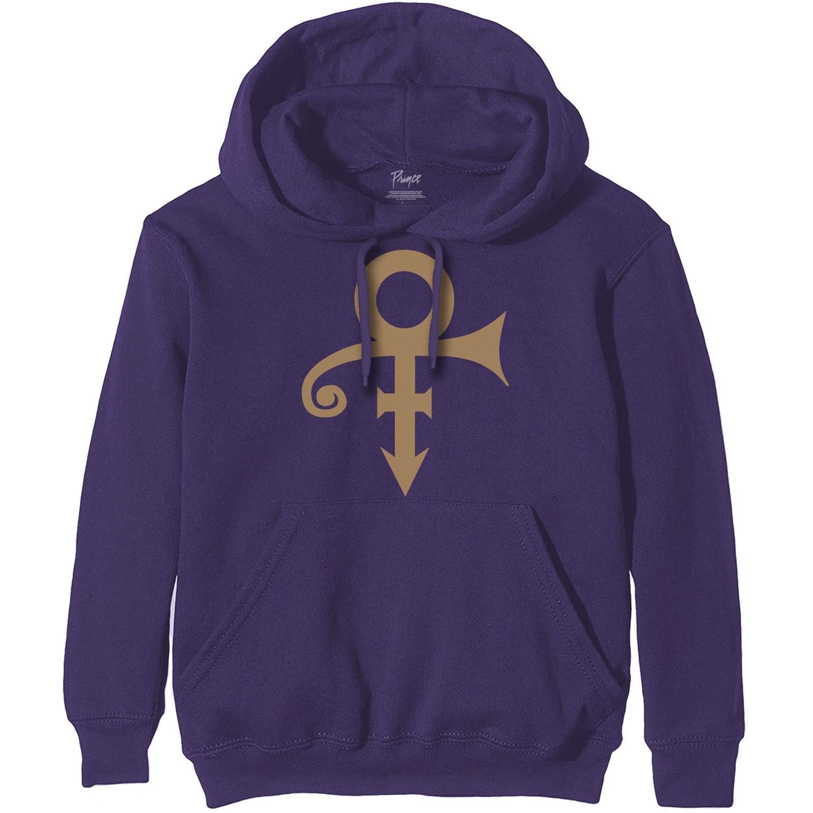 Purple - Front - Prince Unisex Adult Symbol Hoodie